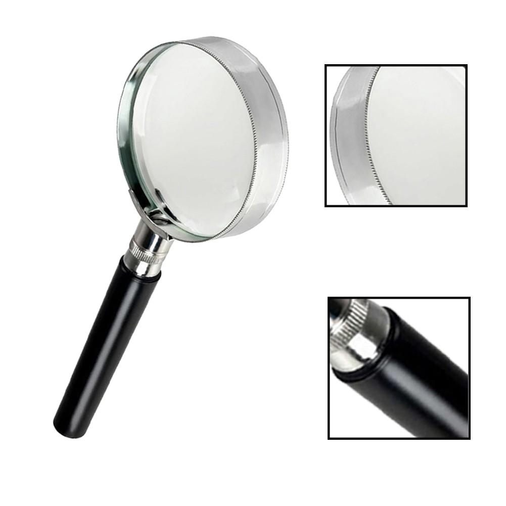100mm Lens 5X Magnification Handheld Magnifier Magnifying Glass
