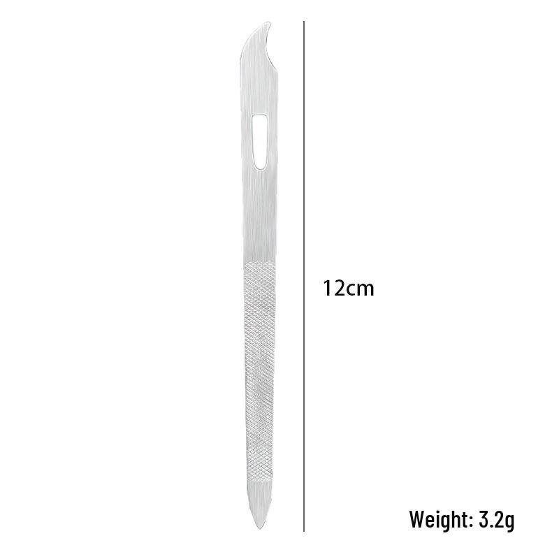 Набор педикюрных ножей из нержавеющей стали: Двусторонняя пилка для ногтей с лезвием, пилка для ног и инструмент для отшелушивания