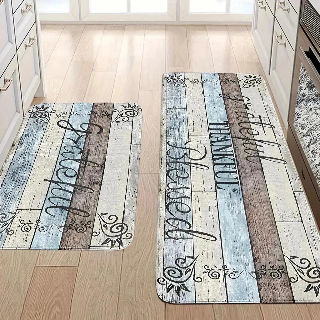 1PC Cowhide Pattern Kitchen Rug Non-Slip Door Mats Pop design Bathroom Rug Bath Mat Carpet for Home Sink Laundry Decor