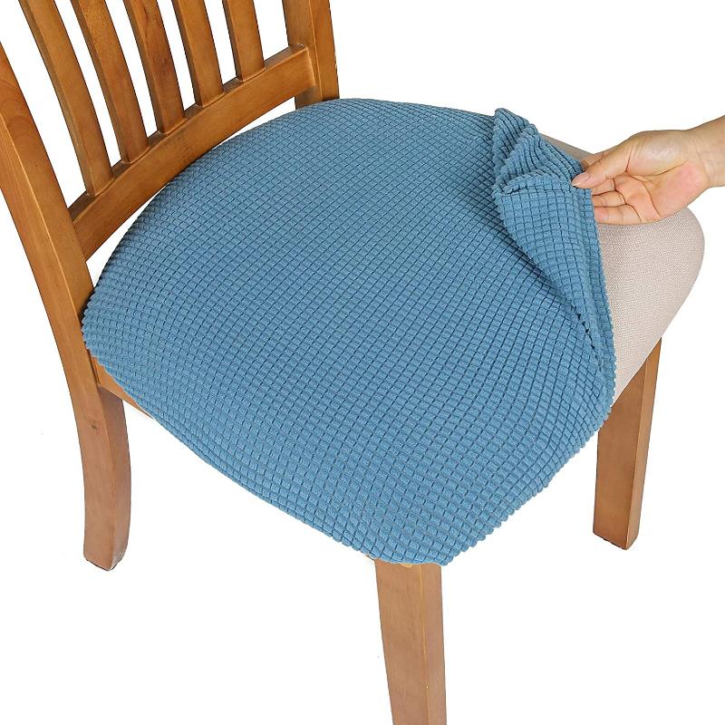 Водонепроницаемый прочный спандекс жаккардовые чехлы на сиденья стульев для столовой Съемные моющиеся мягкие чехлы на подушки для банкетных стульев