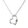 Natural Diamond Heart Necklace for Teddy Bear Plush Toy May Emerald Pink Bear [Sears] Women, Set, Birthstone, 1491-tdt-01-p5
