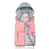 10 Colors Fashion Women Hooded Warm Cotton Padded Waistcoat Sleeveless Zipper Basic Coat