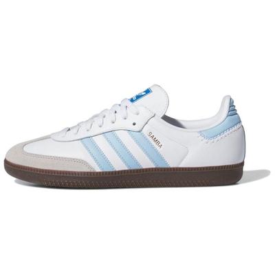 Кроссовки Samba OG J White Clear Sky Kids - Бело-голубые JI2009