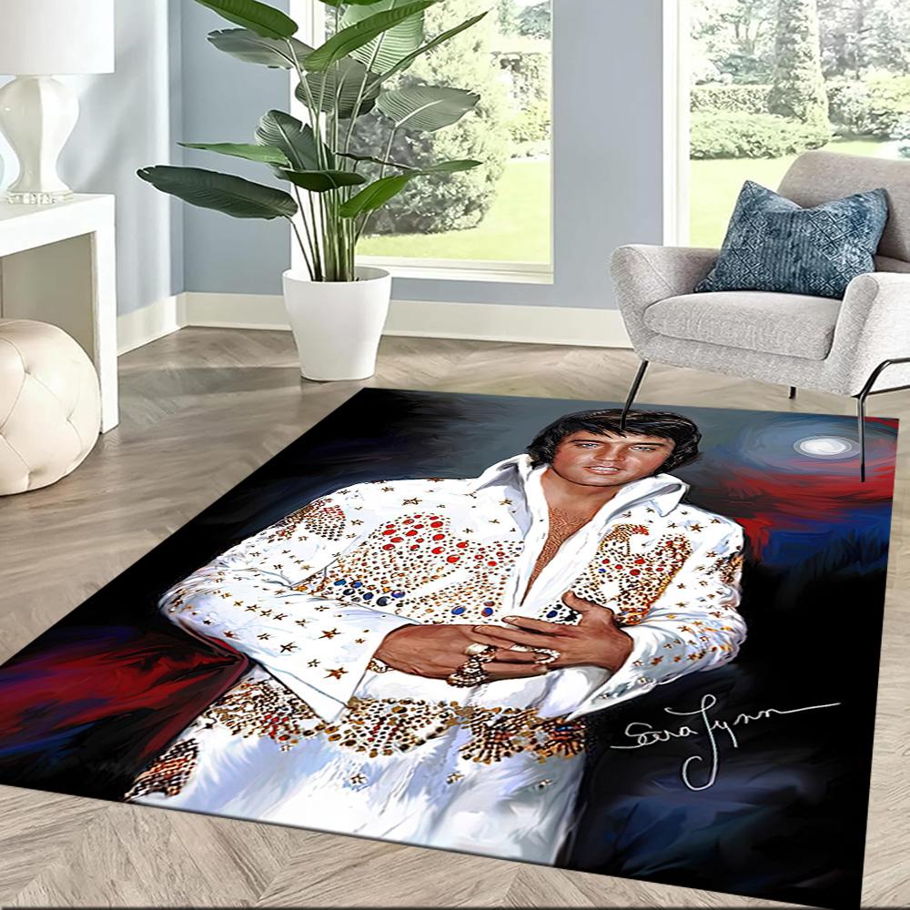 Elvis Carpet Perfect For Entryway Hallway Dining Room Kitchen Antislip Rug Office Home Decor Spiritual Gift