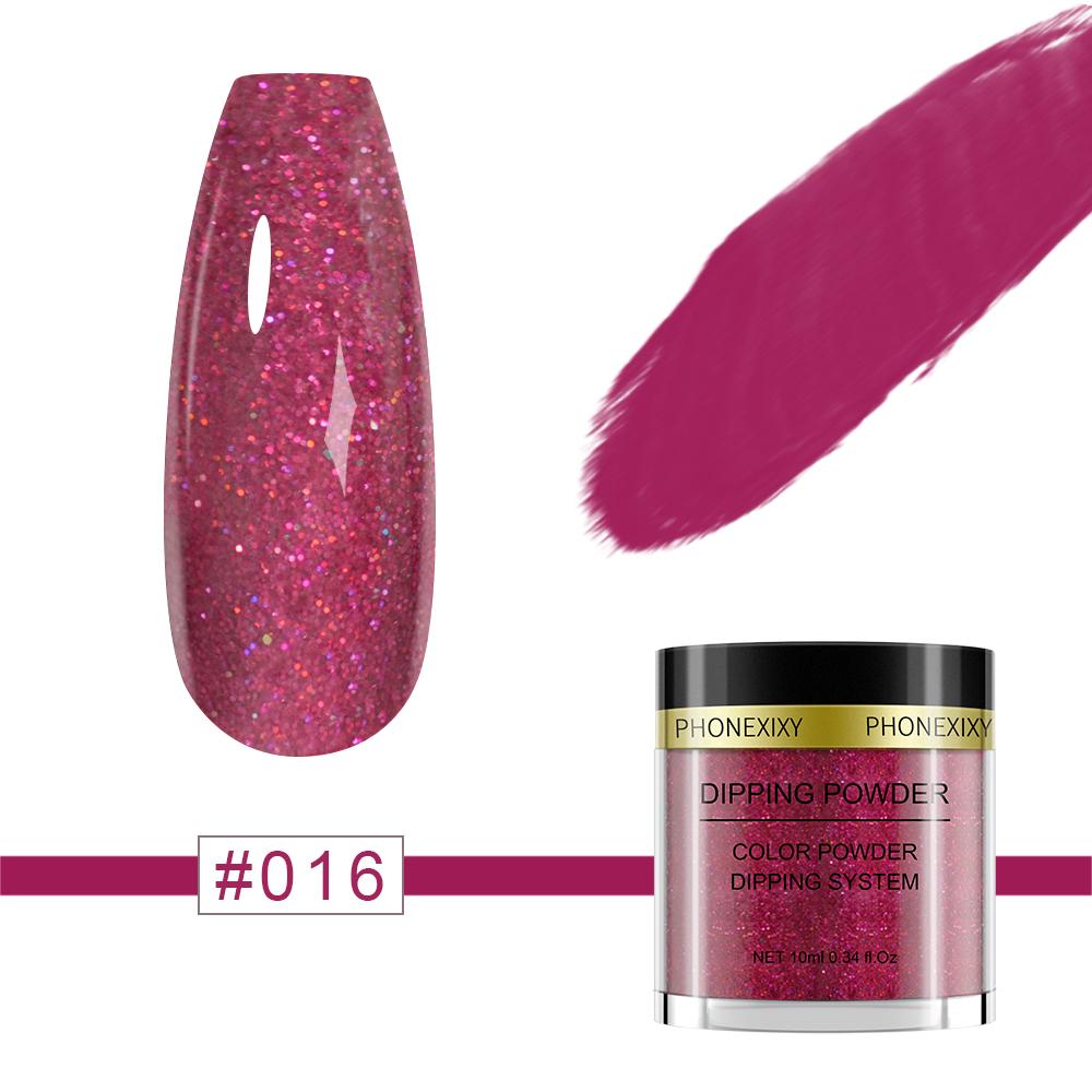 PHOENIXYNail Порошок для окунания, 20 цветов, пигментный порошок для ногтей, блестящий порошок для дизайна ногтей, акриловая пудра для маникюра без УФ-светодиодного лечения для ногтей