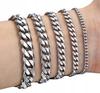 FULL Silver Men' Bracelet 8mm/24cm Silver 925 Bracelet