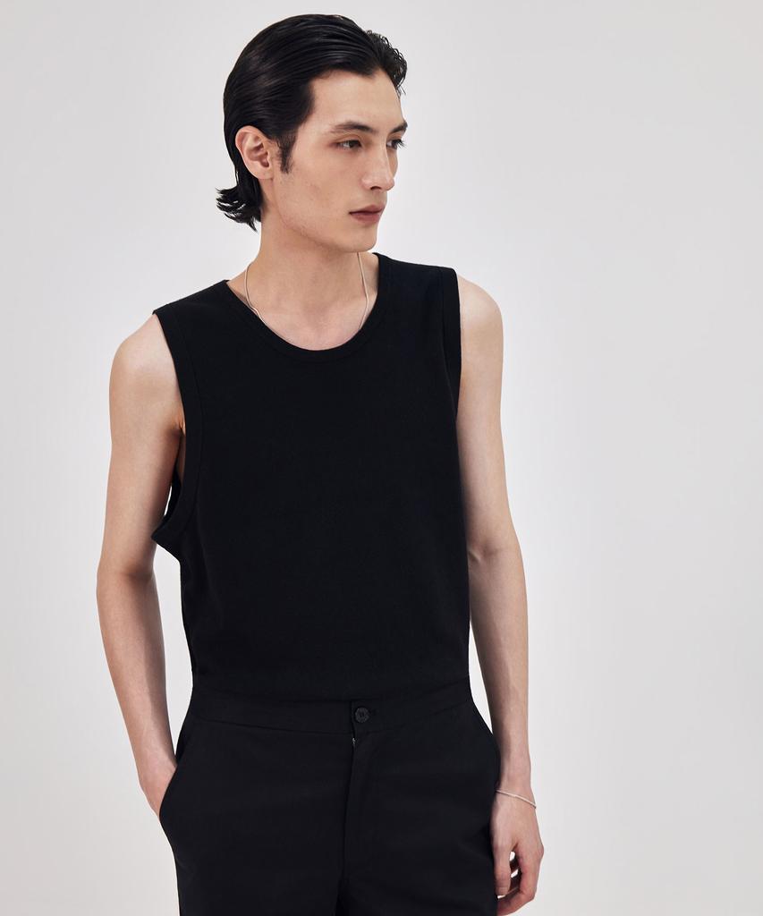 THEKNITCOMPANY Orea Sleeveless - Onyx Black