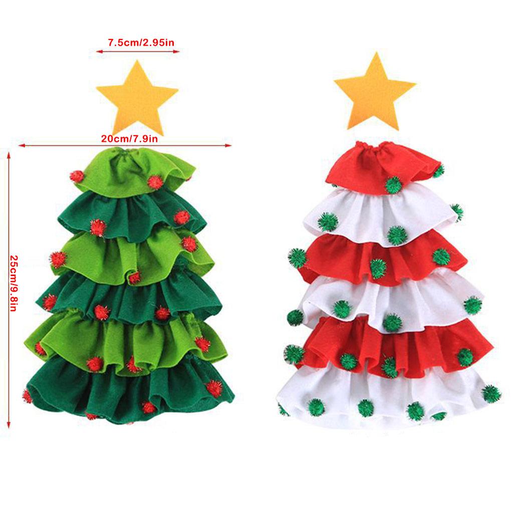 Чехол для бутылки вина с рождественской елкой, универсальный чехол с шариком, звездой, обеденный стол, рождественская пивная бутылка, флисовая одежда для бара отеля