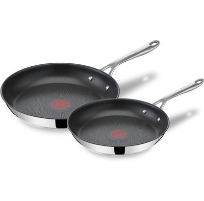 Набор сковородок E304S244 Jamie Oliver Cook's Direct из нержавеющей стали, 2 шт.