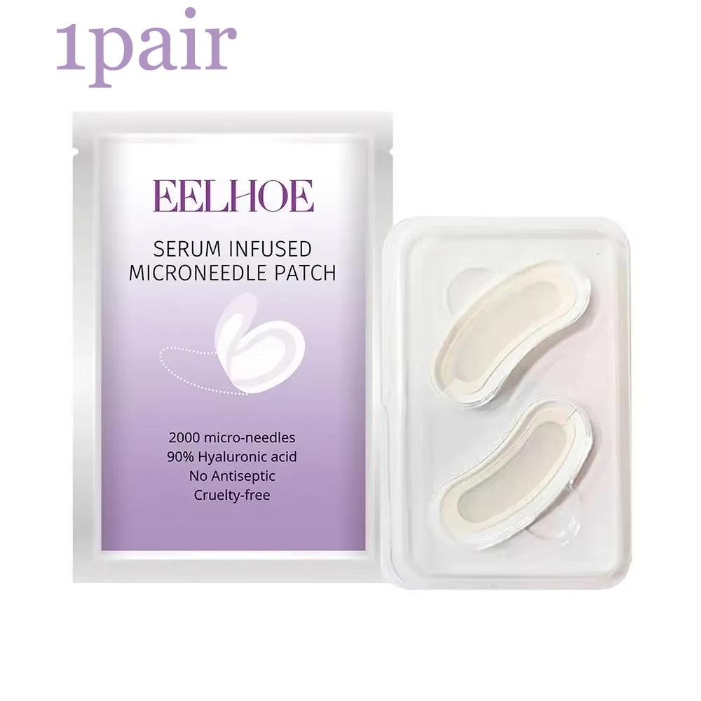 1/5/10 пар патчей для глаз с микроиглами, маска-патчи против морщин с коллагеном для глубокого увлажнения, разглаживания «гусиных лапок» и отечности глаз