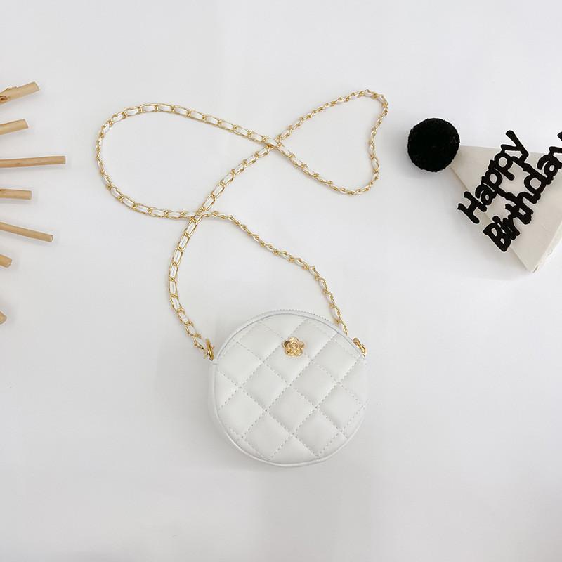 Узор Линг Сетка Мода Девочки Сумка Кроссбоди Стильная Цепочка Кошелек Сумка Круглая