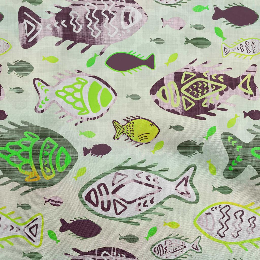 oneOone Хлопчатобумажная гибкая розовая ткань цвета фуксии, азиатская блочная рыбная ткань, принадлежности для квилтинга, швейная ткань с принтом, 40 дюймов в дворе