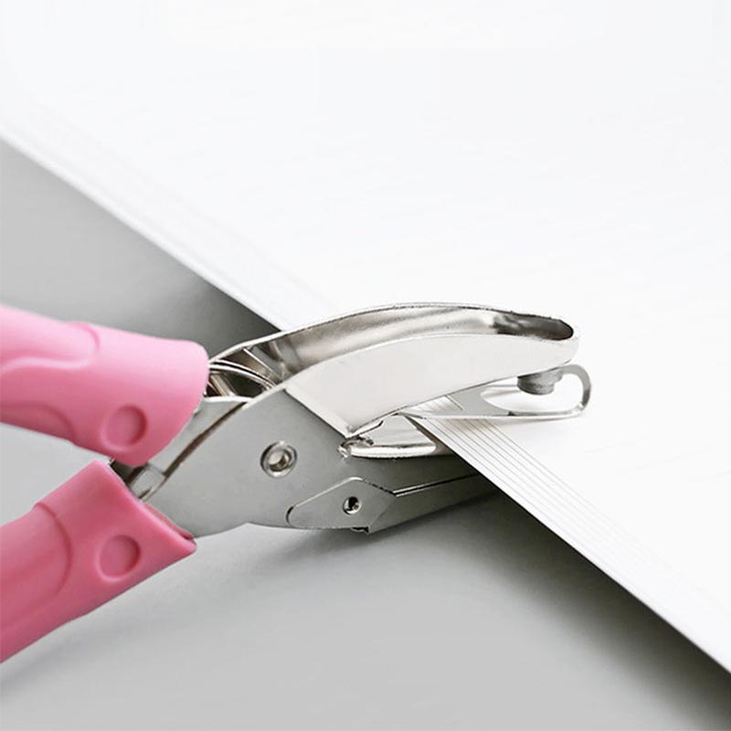 Маленький дырокол с удобной ручкой, компактный, легкий, ручной дырокол для домашнего офиса