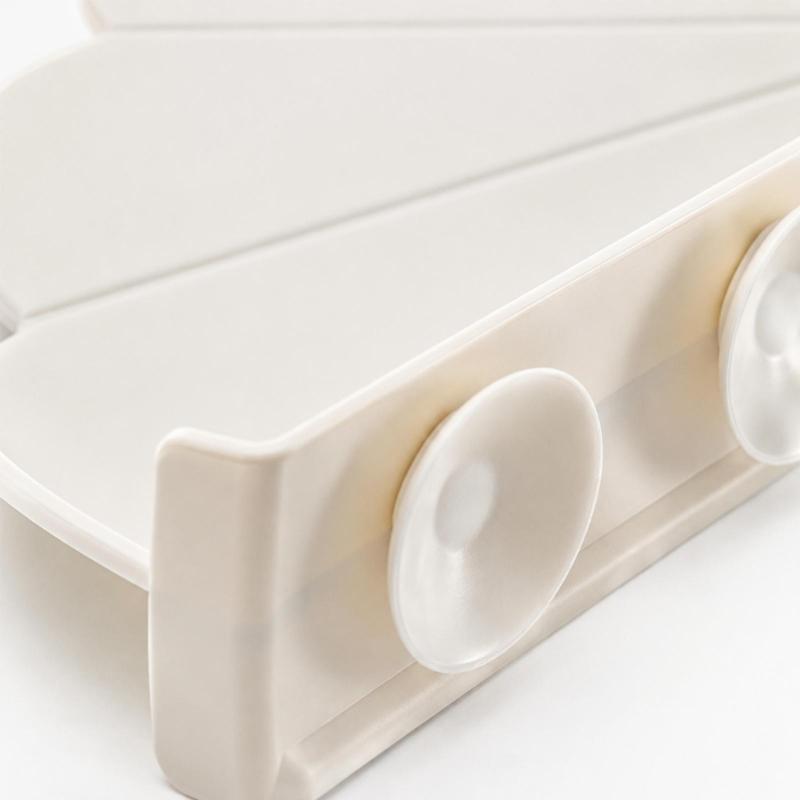 Бортик-ограничитель для угла раковины, Упаковка из 2 встроенных защитных бортиков с креплением на присосках без клея и контролем воды