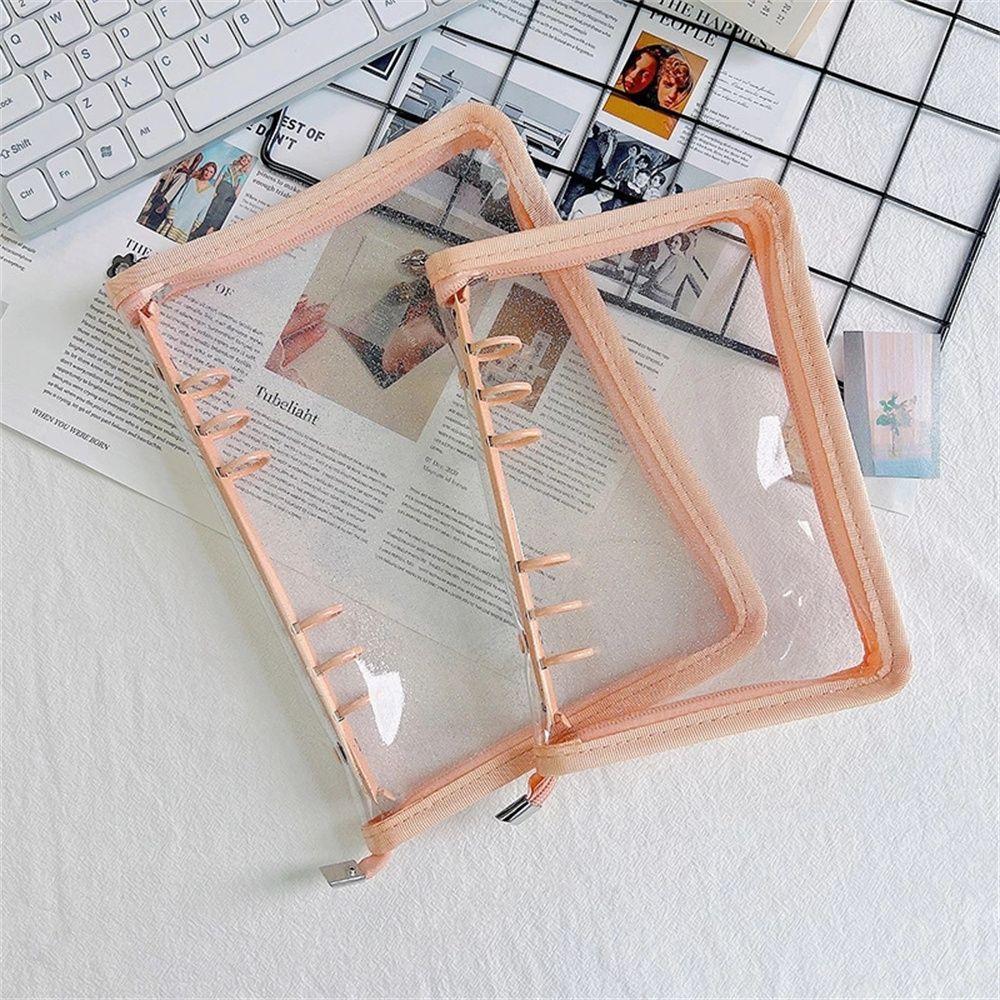Collection Book Journal Photo Card Notebook Zipper Binder Binder Organizer Postcard Organizer