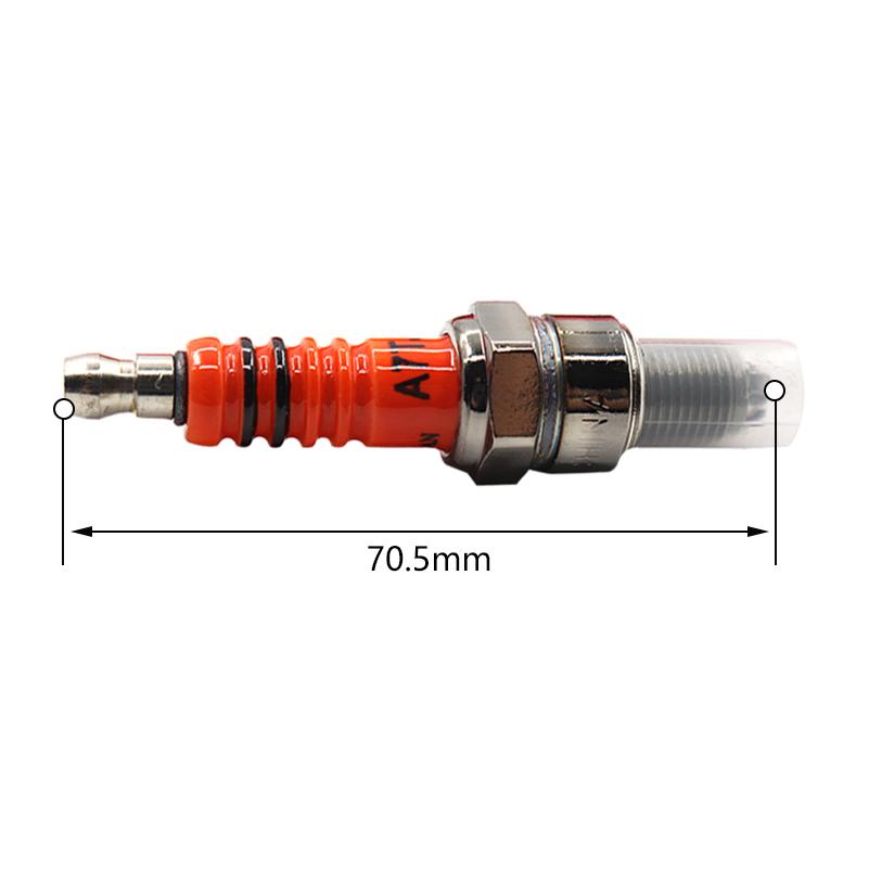A7TC Racing 3 Electrode Spark Plug for 50cc 110cc 125cc 150cc Atv Scooter Dirt Bike Go Kart