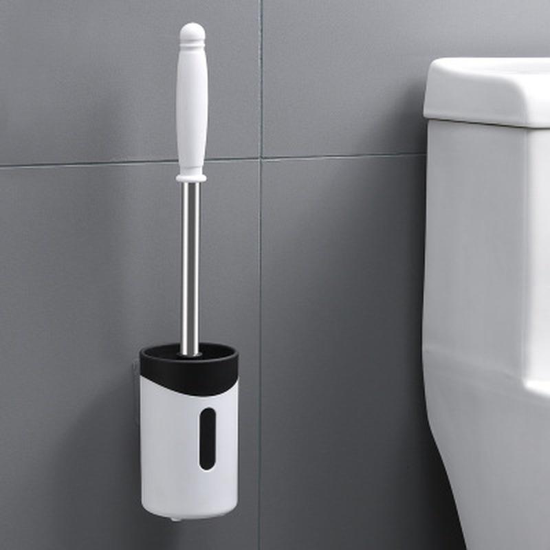 Toilet Brushes Wall-Mounted Long Handle Toilet Cleaner Brush with Base Bathroom Toilet Home Shower R