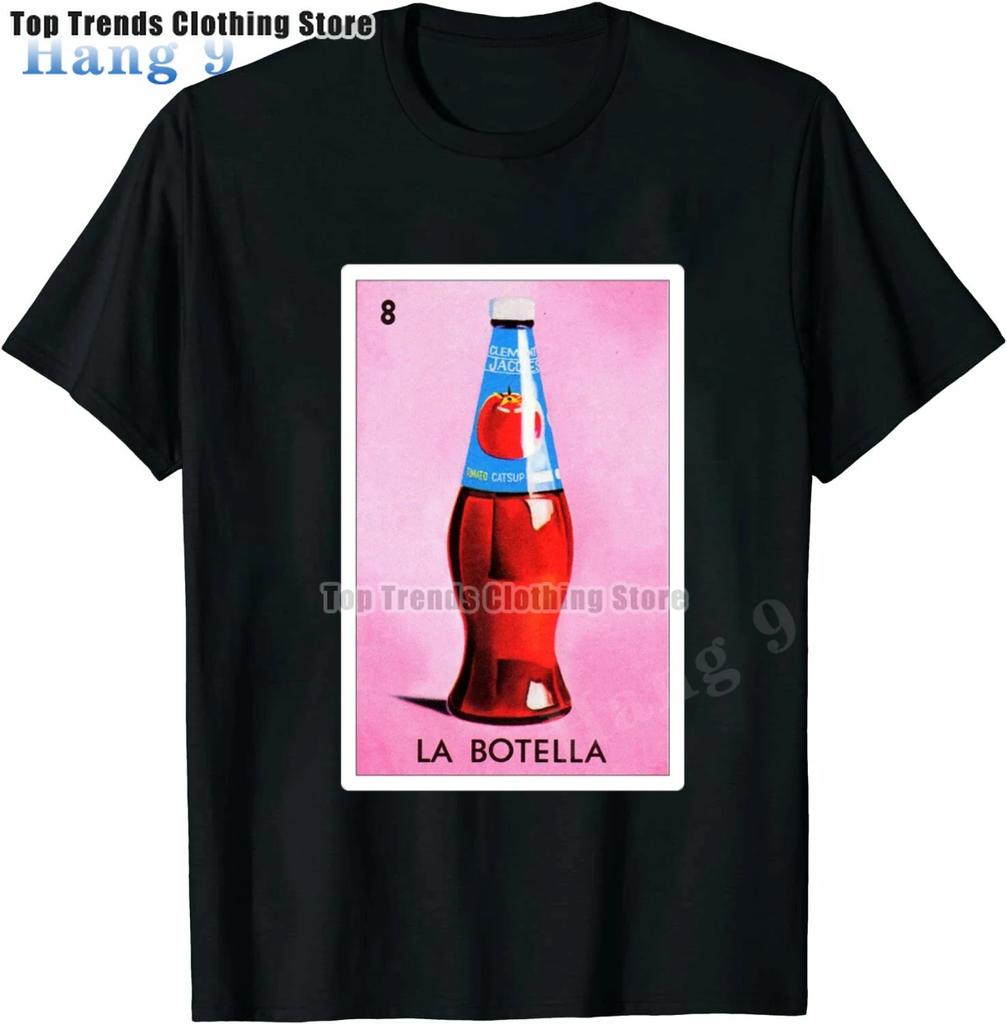 Футболка с рисунком мексиканского бинго EL DIABLITO Loteria Card, новинка, забавная семейная футболка, черная, большого размера, с коротким рукавом для мужчин и женщин