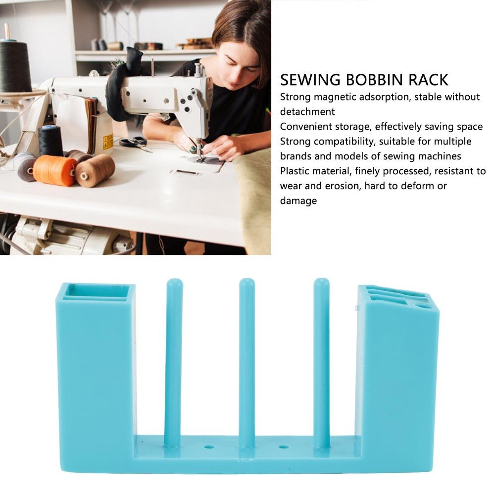 Durable Storage for Sewing Supplies Plastic Spool Rack Magnetic Craft Organizer Thread Storage
