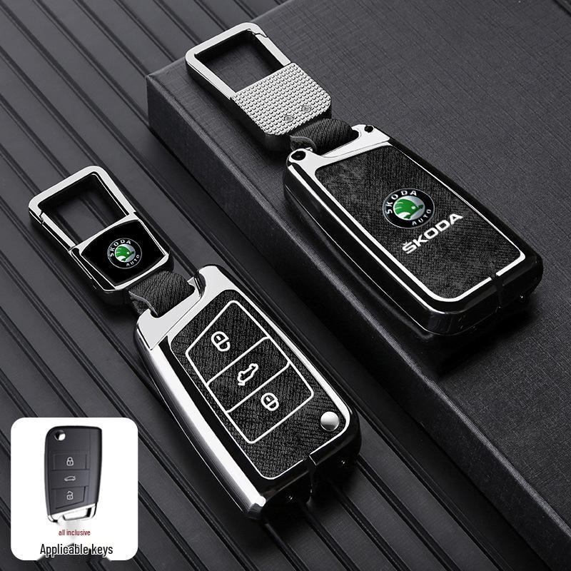Чехол для ключа Skoda для моделей Octavia, Superb, Kamiq, Scala, Karoq, Yeti