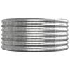 Raised Garden Bed Galvanized Steel 440 x 80 x 36 cm Silver