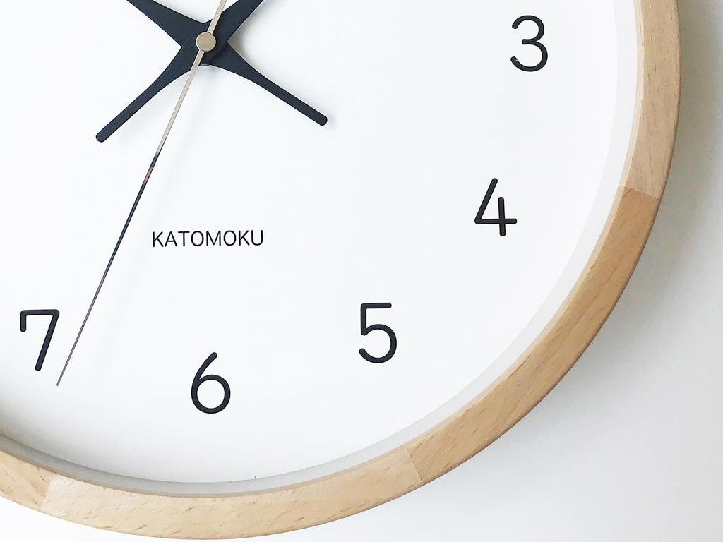 KATOMOKU muku часы 13 натуральные радиочасы непрерывная секундная стрелка km-104NARC 306 мм