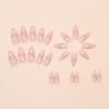 False nail three-dimensional simple wearing nail piece False nail shell pattern patch Removable nail piece 24 pieces