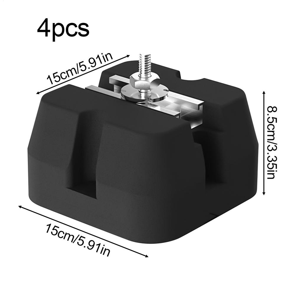 Подушка для кронштейна кондиционера Подушки для основания сплит-кондиционера 4 штуки Сверхпрочные коврики для кронштейна Для сплит-системы 9000-60000 BTU