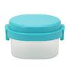 Plus Dome Mini Lunch Box with Integrated Ice Clear Lunch Dome Transparent Gorgonzola X X 1 Lunch Easy Buckle Storage Dessert Salad Microwave Safe Food