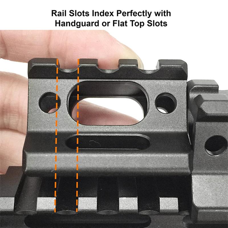 Крепление Riser 1" Height Picatinny Short Riser Mount Алюминиевый сплав Scope Riser Base Mount 20 мм Picatinny Rail