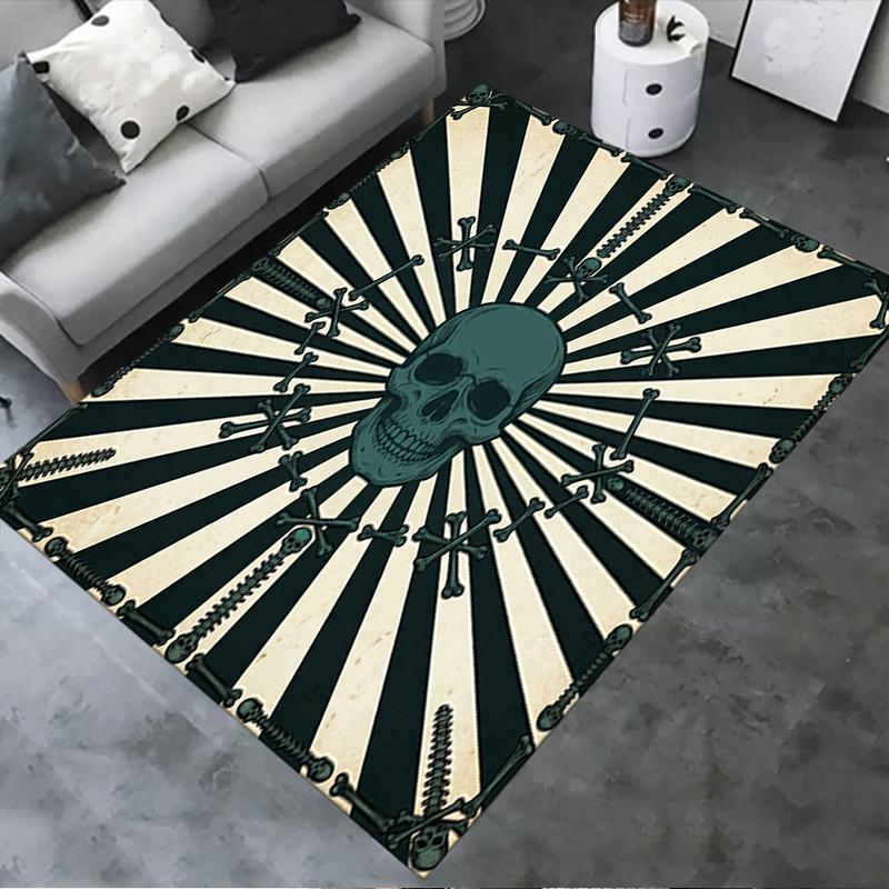2025 New Skull Carpet Rug for Living Room Bedroom Home Sofa Decoration,Kids play Non-slip Floor Mat52