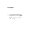 Полимер ручки шкафной мебели ящика 96 Мм штейновый белый трудный пластиковый