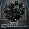 Нетоксичные 12 штук Букет Черных Роз Строительные Кубики Игрушки Модель Цветы Кирпичи Наборы Игрушек Настольное Украшение Подарки на День Святого Валентина Рождество