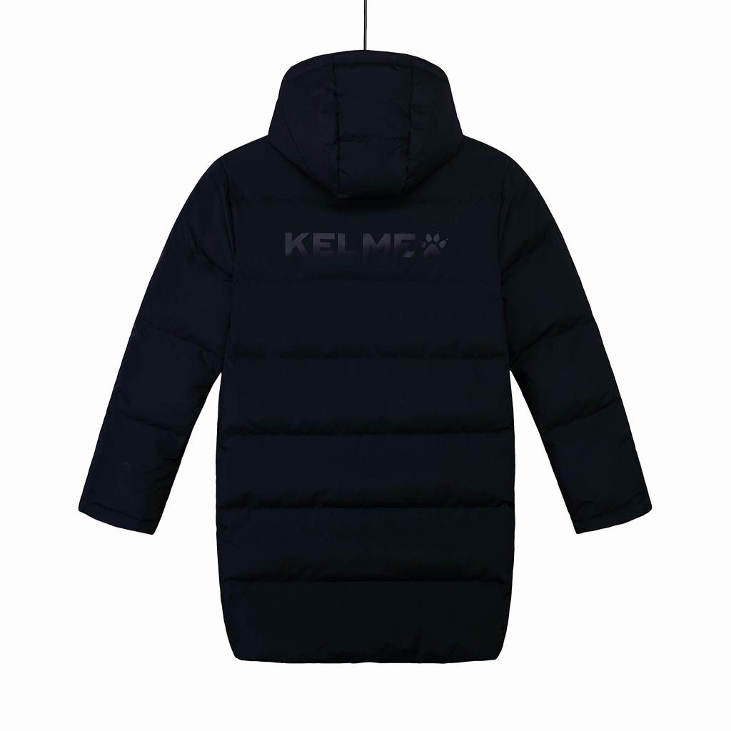 Kelme Children's Long Training Coat, Cold Weather Soccer and Outdoor Coat (Black, 130cm)