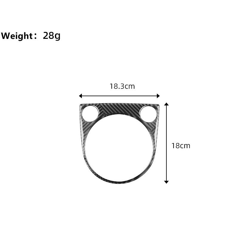 Накладка на панель передач из настоящего углеродного волокна для Volkswagen VW Beetle 2012-наклейка на панель переключения автомобиля, внутренняя отделка
