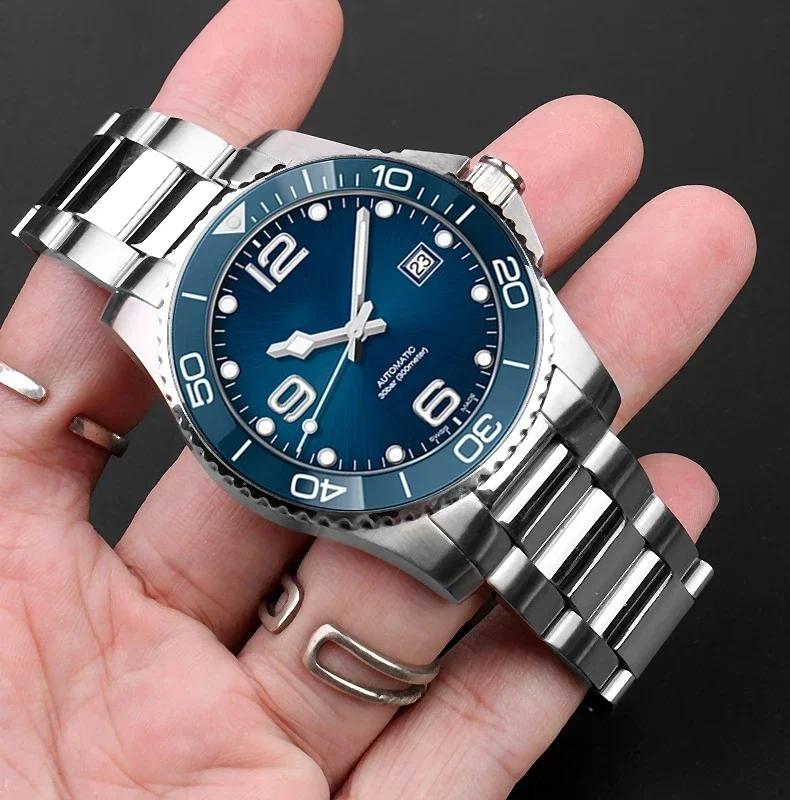 Высококачественный браслет из нержавеющей стали для часов Longines Conquest HydroConquest серии L3.841 21 мм Мужские аксессуары для часов