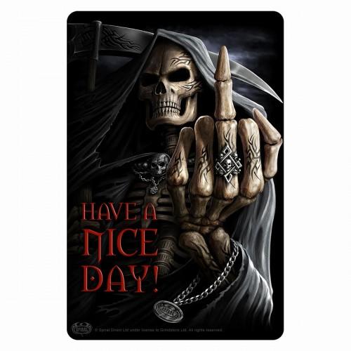 Металлическая карта со спиральным прямым костяным пальцем