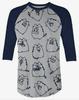 Кот Пушин SNACKING PUSHEEN Унисекс Футболка с рукавами реглан Новая с бирками Лицензированная и Официальная