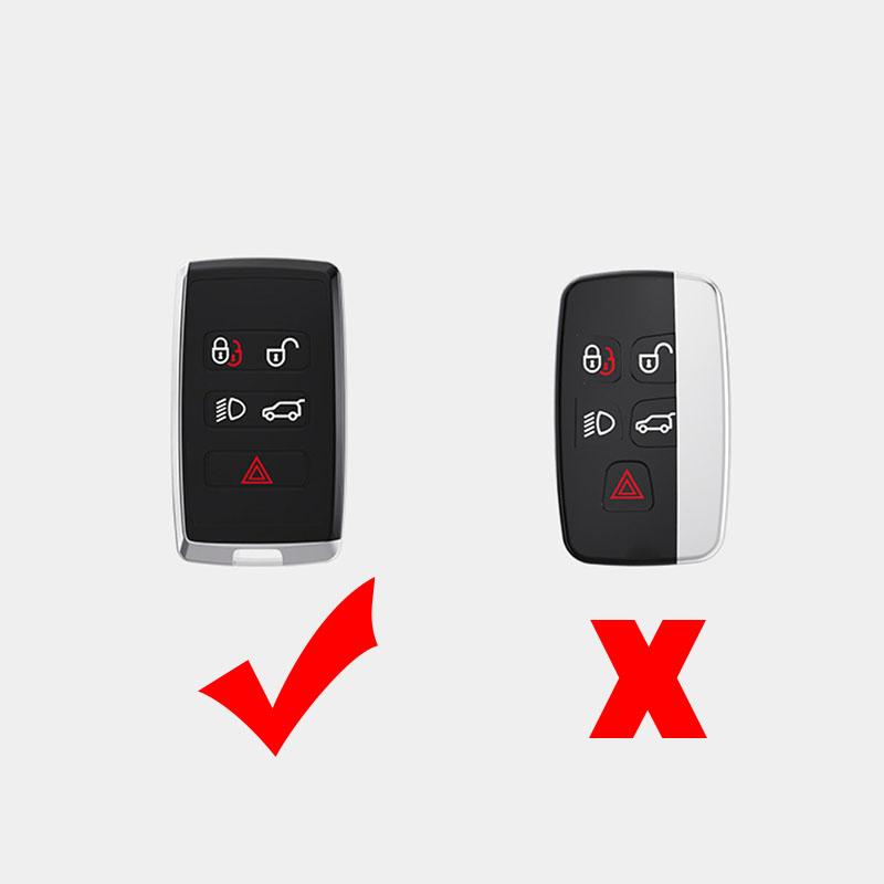 Leather Key Case Cover for Land Rover LR4 Range Rover Sport Freelander 2 Discovery Jaguar E-Pace XF XJL XK XE XJ Smart