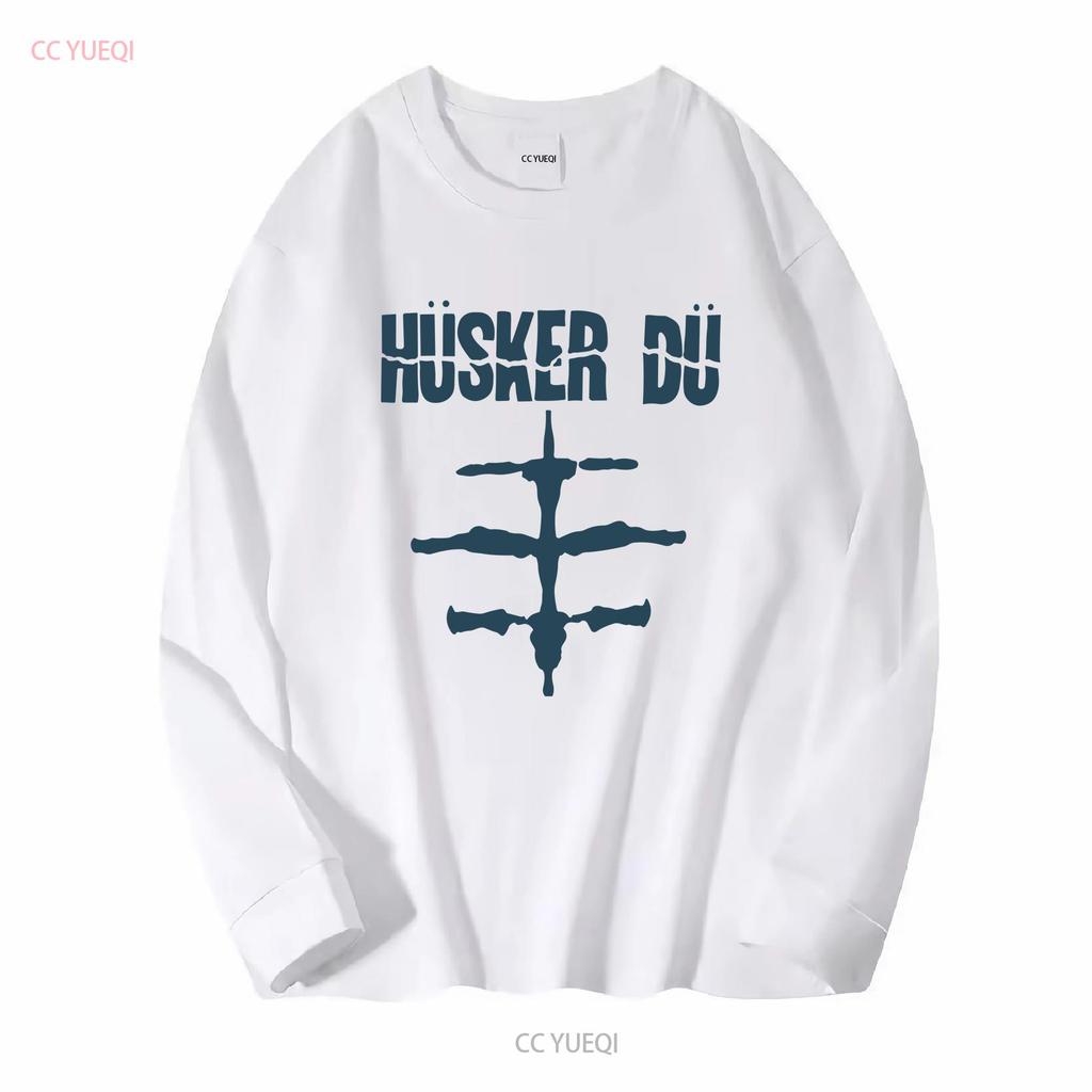 Husker Du Логотип с чернильным пятном Металлический Цирковой Футболка Инди Панк Рок 80-е Альтернативный Все Разваливается с длинным или коротким рукавом
