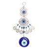23x4cm Retro Turkish Blue Evil Eyes Amulet Wall Protection Hanging Lucky Pendant Wind Chimes Hanging Garden Home Decorations