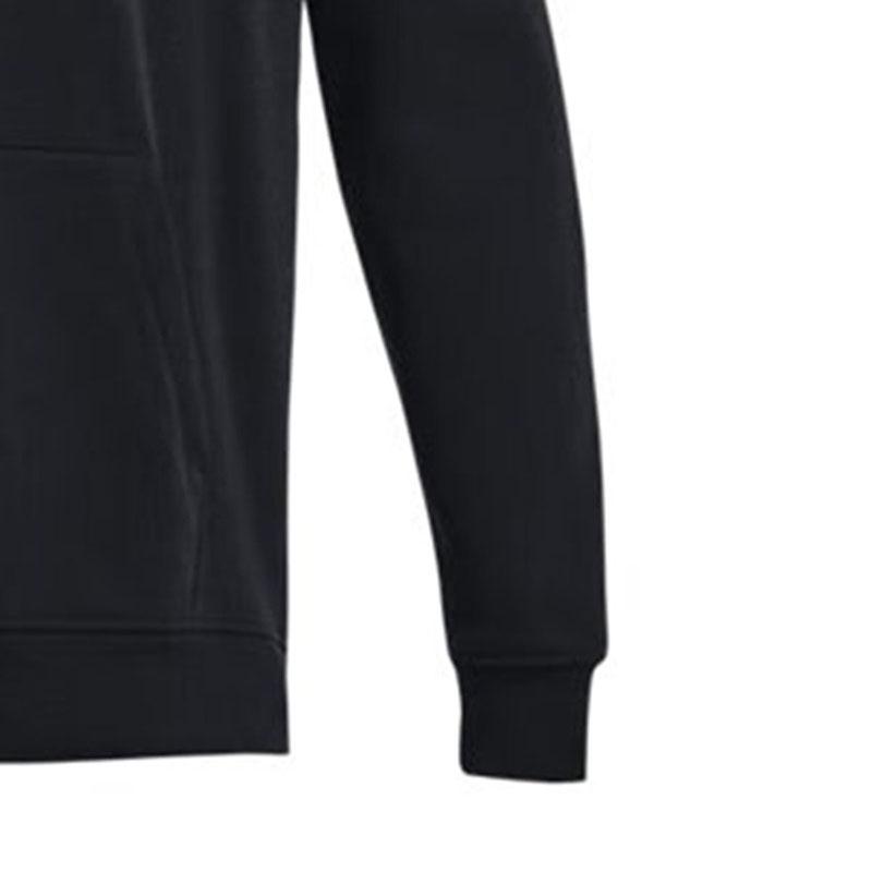 Under Armour Однотонная хлопковая трикотажная толстовка с капюшоном для тренировок, мужская толстовка, черная 1379684-001