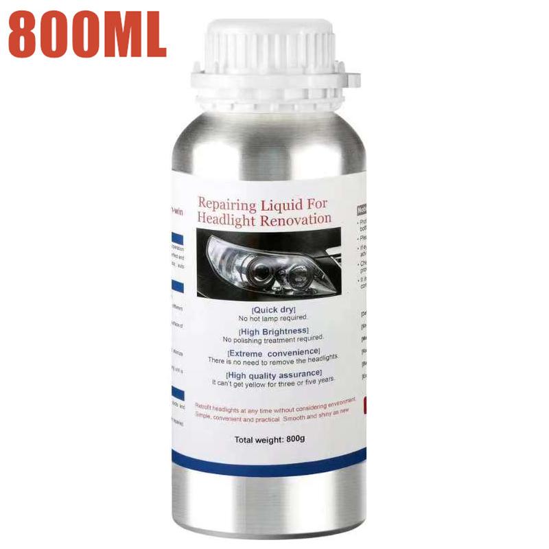 Car headlight polishing liquid polymer Car headlight chemicals polish restoration fluid 800ML evaporator lamps regeneration