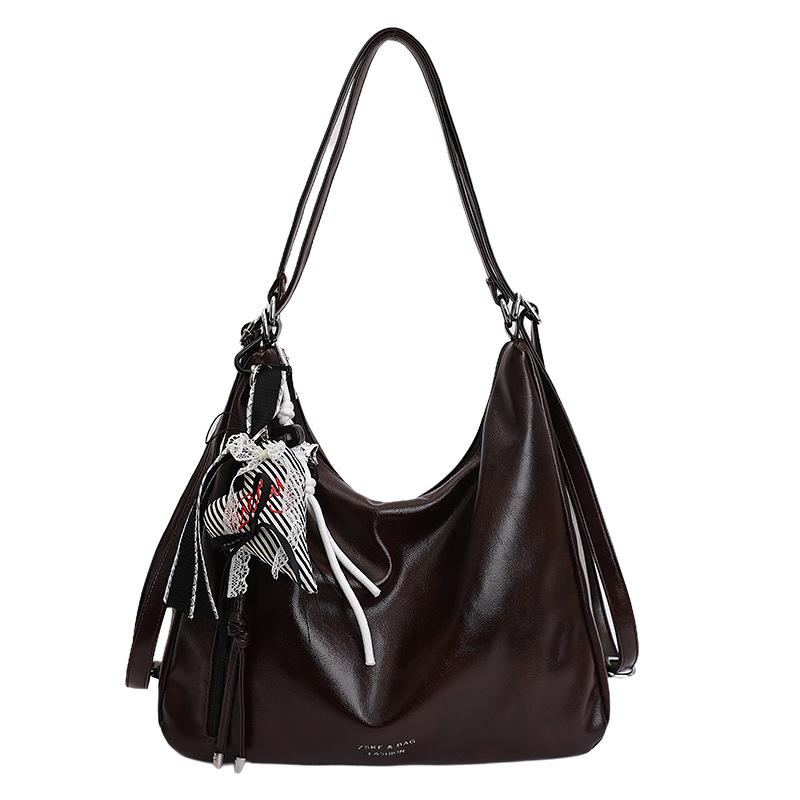 Casual commuting retro large-capacity bag women's seasonal new women's backpack multi-functional shoulder tote bag