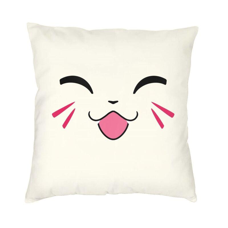 Роскошная наволочка для диванной подушки с манящей кошкой (Maneki Neko) Мягкая наволочка для декоративной подушки с японскими талисманами 'Счастливый кот'