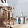 3.2L Dog Water Fountain Stainless Steel Quiet Pet Fountain with Quadruple Filtration Splash-Free Purification Fountain with Visual Water Level
