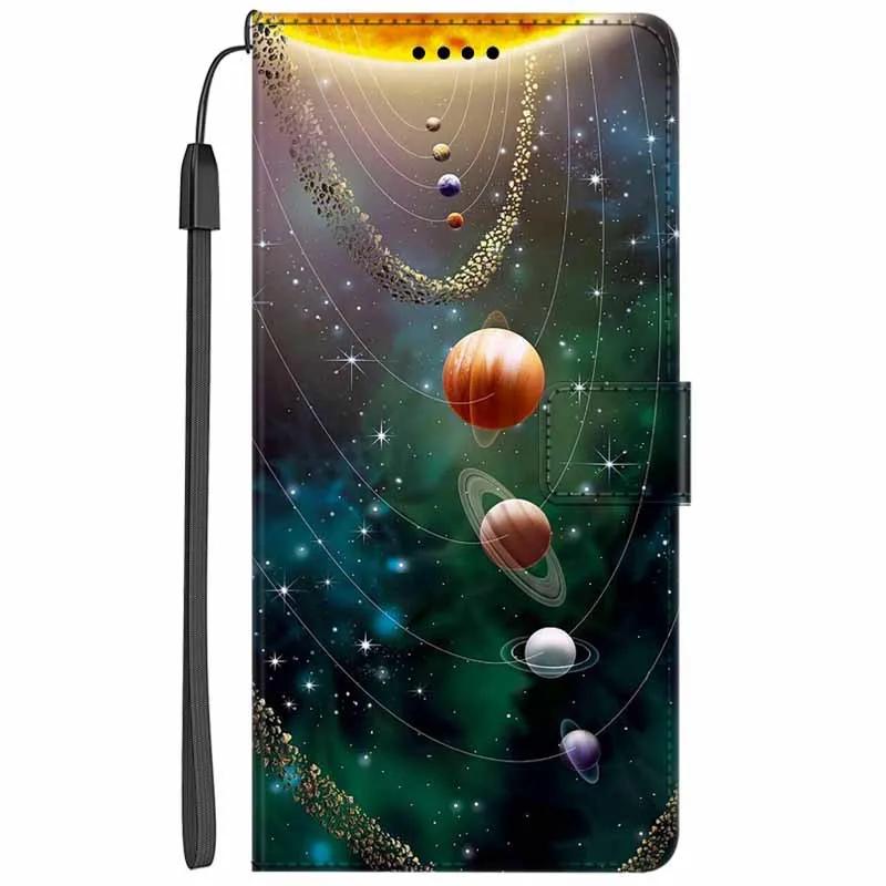 Кожаный чехол-книжка с подставкой для Oppo Reno13 F, кошелек с рисунком Льва и Кошки, Funda для Reno13 F 4G 5G, мультяшный кошелек, чехол-подставка для телефона Reno13 F