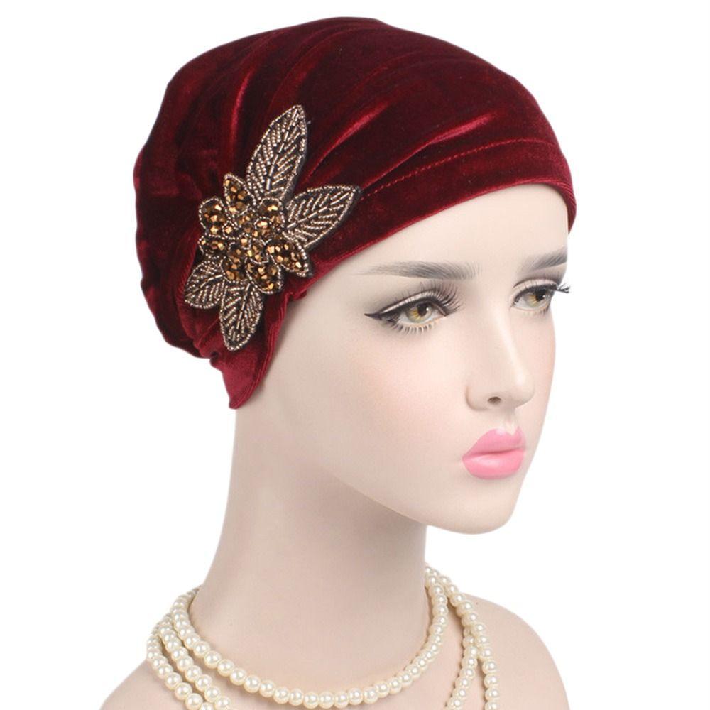 Hair Accessories Hijab Scarf Islamic Head Wrap Chemo Cap Turban Hat Headbands Soft Bonnet