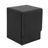 Magnetic Card Box Holds 100 Cards Scratch Resistant PU Leather Game Card Storage Case Vertical