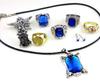 Stunning Black Butler Kuroshitsuji Ciel Phantomhive Cosplay Rings Necklace And Ear-nail Set For Fashion Enthusiasts